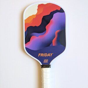 Friday Original Pickleball Paddle, Sunset Noir, 16mm, Carbon Fiber Surface